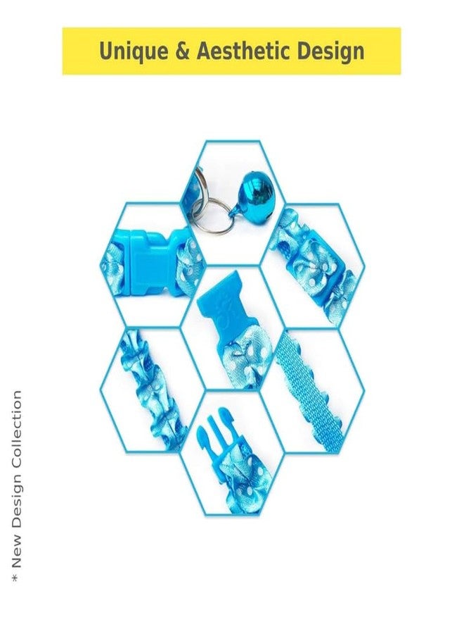 KittuPet مجموعة كيتو بيت من 4 قطع من أطواق تفاعلية من نوع ريبيون للقطط والجراء والكلاب، مقاس 10 مم، لون عشوائي - Image 2